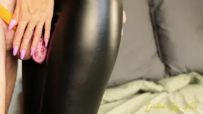 Wife shrinking her cuckold husband's penis, husband's chastity cage reduction