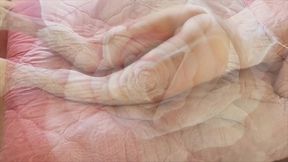 blonde transgender lingerie cumshot