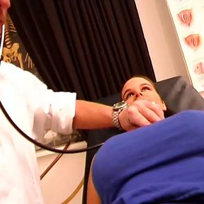 Hot German chick getting checked out by her horny doctor