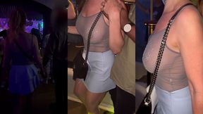 suite de la soiree au pacha a ibiza m exhibant avec mon top transparent en ...