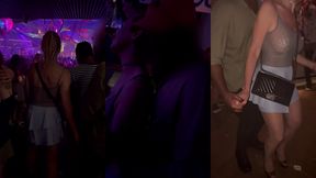 suite de la soiree au pacha a ibiza m exhibant avec mon top transparent en ...
