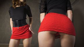 Under Skirt Dancing In Tight Short Dress