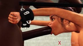 BDSM Mistress dominates with big cock