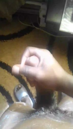 Cleaning my cock