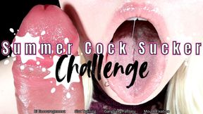 Summer Cock Sucker Challenge - HD - Cock Sucking Bisexual Encouragement, Suck 50 Dicks This Summer, Blowjob Gangbang Fantasy, JOI, CEI, Mouth Fixation