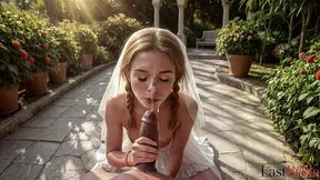 i defiled this fake shy girl in a white dress, making her swallow my cum and moan from wild hardcore [ai]