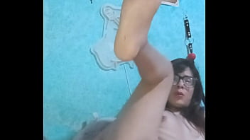 I fuck my ass in the bedroom