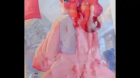 Sonias Busty Pokmon Training Ends in Hot Bukkake Celebration