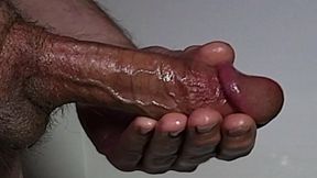 Edging to a big precum drip