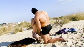 French babe's big ass takes a pounding from a huge dick