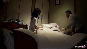 petite asian virgin teen seduce to first time suck by old ugly guy at overnight in uncensored japan porn