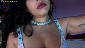 Applying Cream to the Armpits - Espuleta Maia - Modelo Brasileira