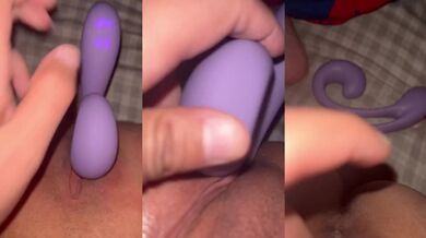 Solo dildo ruined her tight pussy in seconds