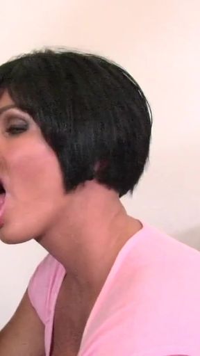 Powerful moment from "BBC fucks the busty Milf in nylon stockings while her husband watches"