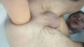 Mulat naked. Masturbation, anal games, dildos, farting upside down
