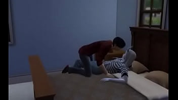 Dragon guy makes out with himbo bf sims 4