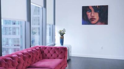 Blonde vixen wants to make the cock wet enough for passionate cowgirl riding