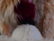 POV fursuit muzzle fuck and cumshot
