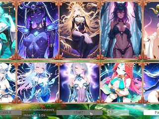 Battle Women Official Promo - 10 Mins of Hawt Manga Art from the Steam Card Game! Over 2000 Chicks to Collect!