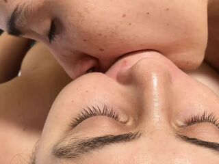 This babe screws my mouth with her heavy tongue anew