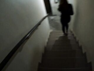 eighteen Year Old Girlfriend Afraid To Screw In The Entrance And Was Banged In The Basement Of The Abode