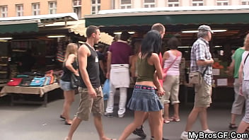 Czech brunette cheats with BF&#039_s brother