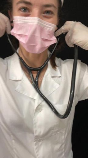 POV Stethoscope Exam Vintage Nurse Black Stethoscope No Nudity