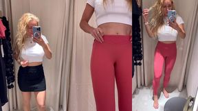 vous partageant l intimite d une femme dans les cabines d essayage