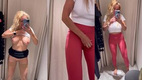 vous partageant l intimite d une femme dans les cabines d essayage