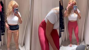 vous partageant l intimite d une femme dans les cabines d essayage