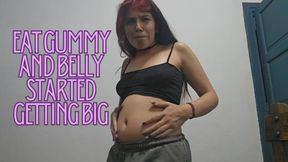 Eat a gummy and started to get bloated, belly inflation trying to keep my belly normal