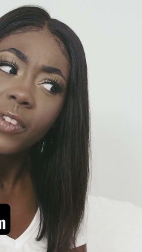 Innocent Busty Ebony StepSister Tori Montana Doesn't Wear A Bra At Home To Seduce Her Hung Stepbro   Clip 2