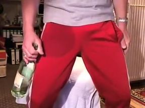 adidas trackies bulging, jerking, wetting