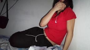 desperate, i ended up eating her ass while i masturbated.