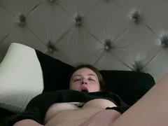 Close up solo beauty toying ass