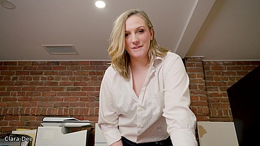 Pegging the Office Sissy - Clara Dee POV
