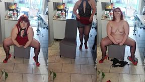 strip-tease n°6exib devant une baie vitree