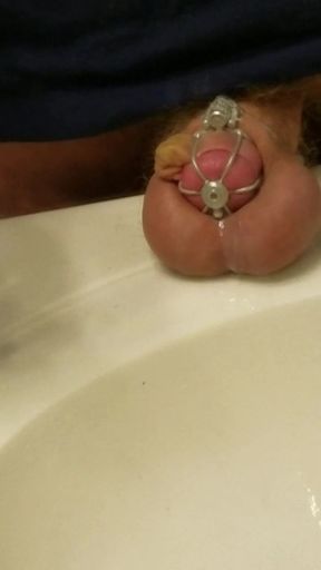 Cumming in chastity