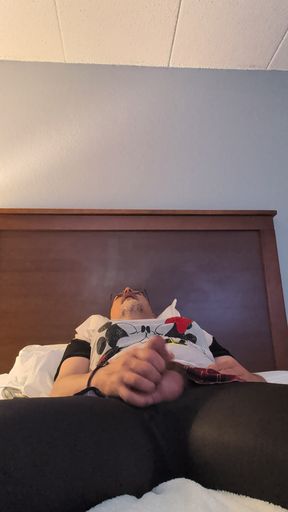 Birthday masturbating in wife's clothes