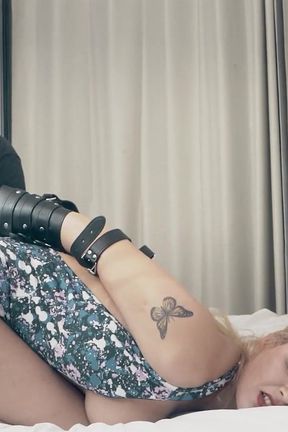 Larissa in Tickling, Bastinado and Bondage Blowjob!