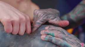 Two studs dive into rough cosplay femdom - heavy tattoos and anal👌 fucking