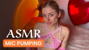 Cute Blonde in Lingerie Teases with Mic, Licking and Pumping Cock&#x1F346;, Achieving Cum for You - ASMR Lissa Piccola XXX