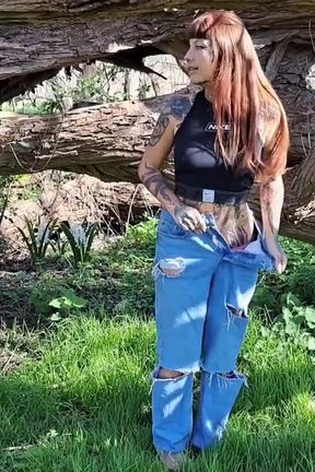 Outdoor Pee Desperation Fun in the Sun