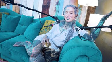 Anuskatzz tattoo model ASMR e - empathy Podcast talking