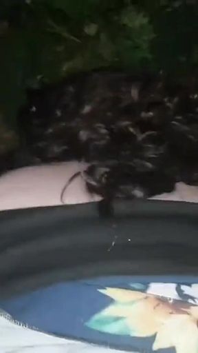 YoungEnglishBbw BBC Nata4sex pounding my pussy outdoor doggy