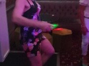 Stripping and being felt up in the bar by my fuck buddy
