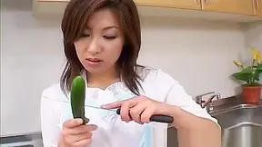 Saku Momoa's Sensual Solo Play – Juicy Veggie Teasing Her Hot Body