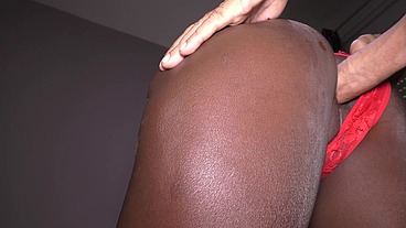 Teen tight black pussy fuked and creampied in missionary by BWC