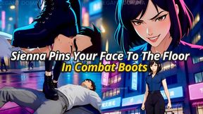 Sienna’s Heavy Combat Boots Keep You Pinned Beneath Her Relentless Domination