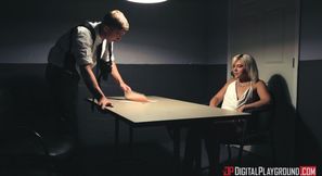 Blonde's Intense Police Mystery Passion Sparks Wild Heat